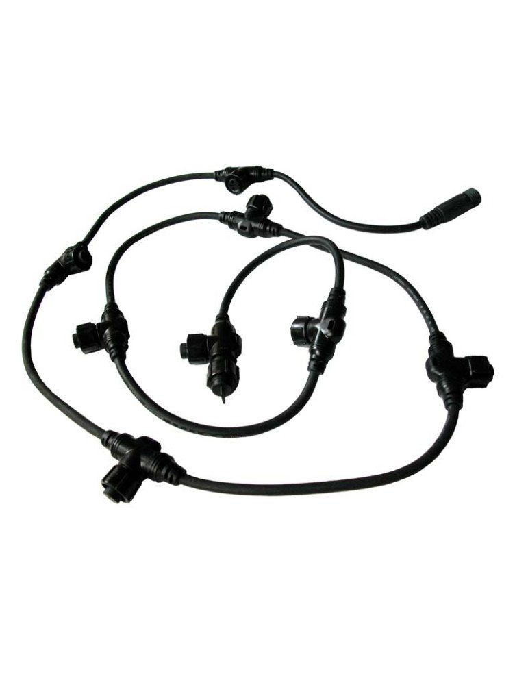 8-OUTLET POWER STRIP BLACK
